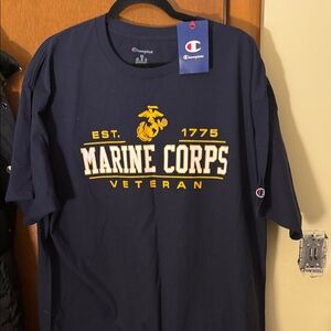 Champion Navy Marine Corps Veteran Tee